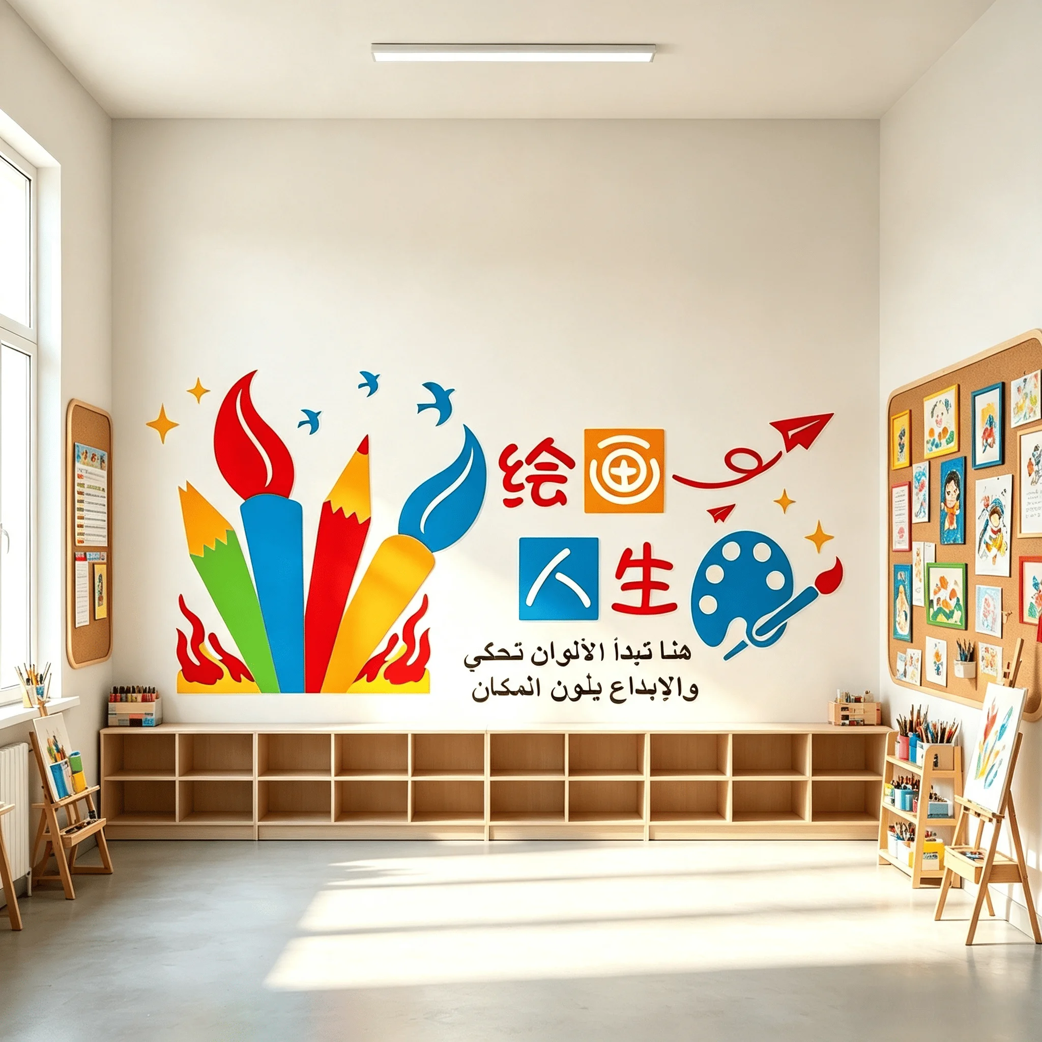 ديكور ريشة الإبداع