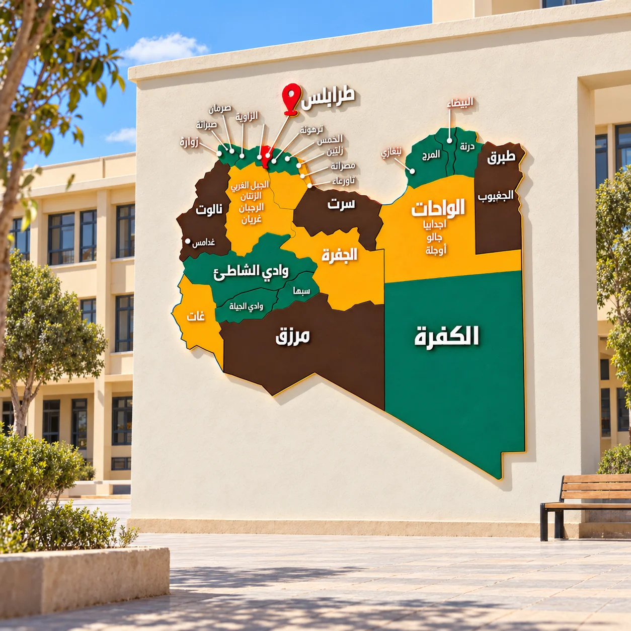 ديكور خريطة ليبيا - الصورة 2